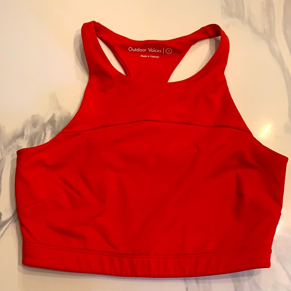 Outdoor Voices TechSweat Red Top